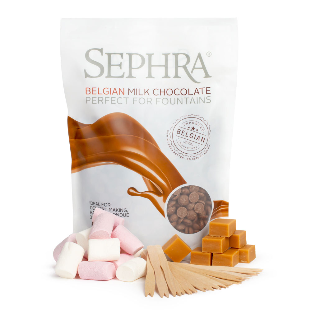 Sephra Milk Chocolate Fountain Fondue Pack for 10 Guests